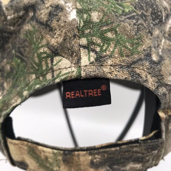 Outdoor Cap Camo Ball Cap Pelley's Hunting Camp Oiled Brim Snapback Realtree Hat - Picture 6 of 9
